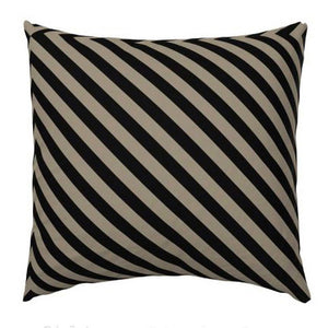 
                  
                    Load image into Gallery viewer, Housse de Coussin. Oblique Beige-Noir
                  
                