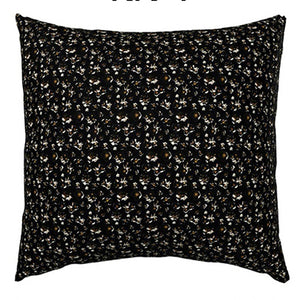 
                  
                    Load image into Gallery viewer, Housse de Coussin. Petit Plumeria Bleu-Noir
                  
                