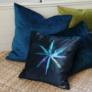 
                  
                    Load image into Gallery viewer, Decorative Palm Cushion Blue_AN-16
                  
                
