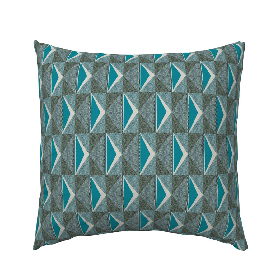 Decorative cushion Losange Turquoise_NA-14