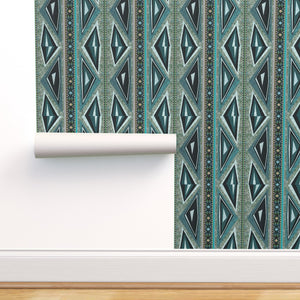 
                  
                    Load image into Gallery viewer, Papier Peint : Tribal Turquoise
                  
                