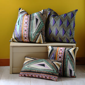 
                  
                    Load image into Gallery viewer, Tribal Rainbow Cushion_NA-1
                  
                