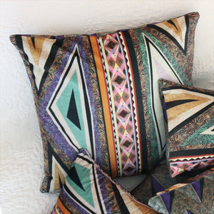 
                  
                    Load image into Gallery viewer, Tribal Rainbow Cushion_NA-1
                  
                