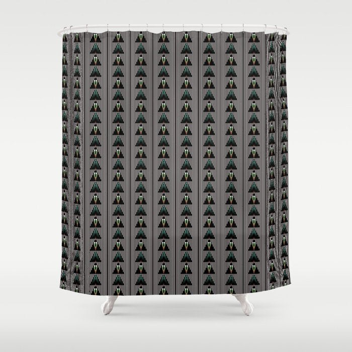 Shower Curtain: May Day Black