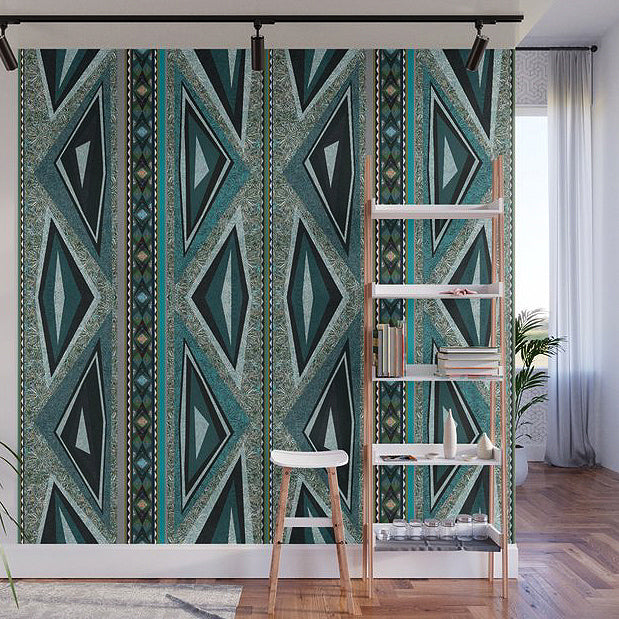 Mural: Tribal Turquoise